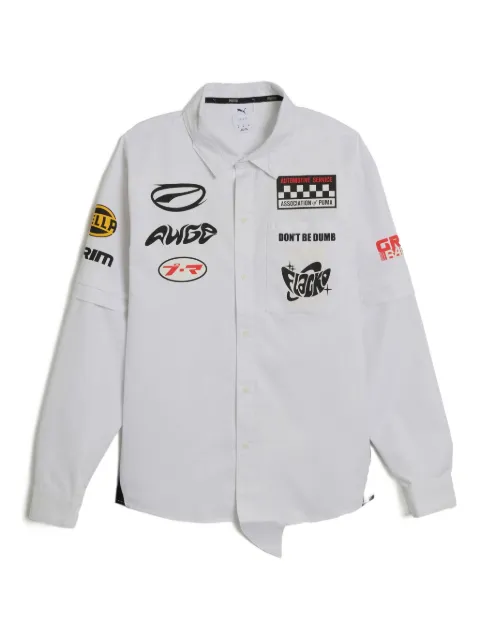 PUMA x A$ap Rocky layered pit crew button-down shirt