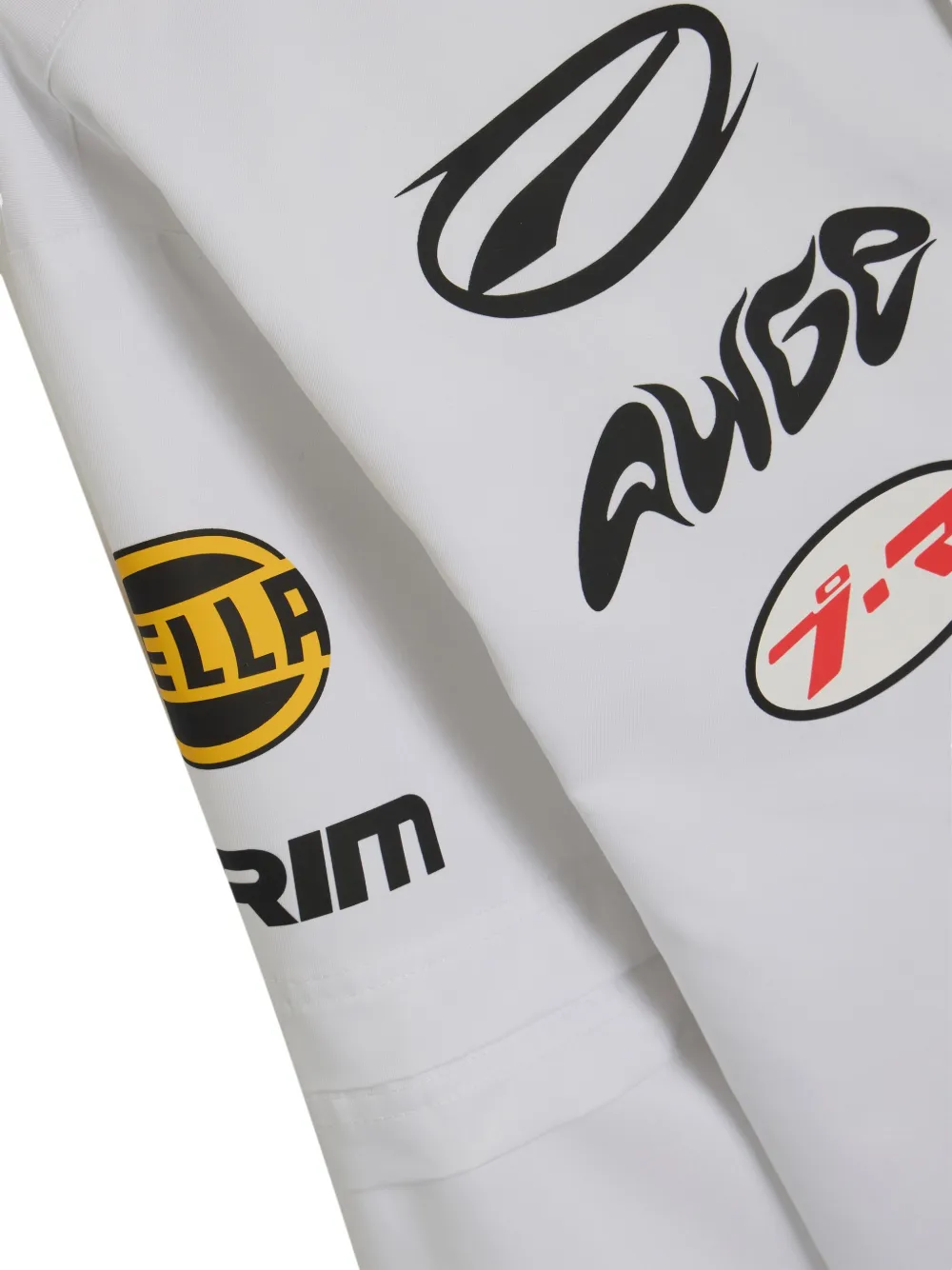 PUMA x A$ap Rocky gelaagd overhemd met ronde hals en knopen Wit