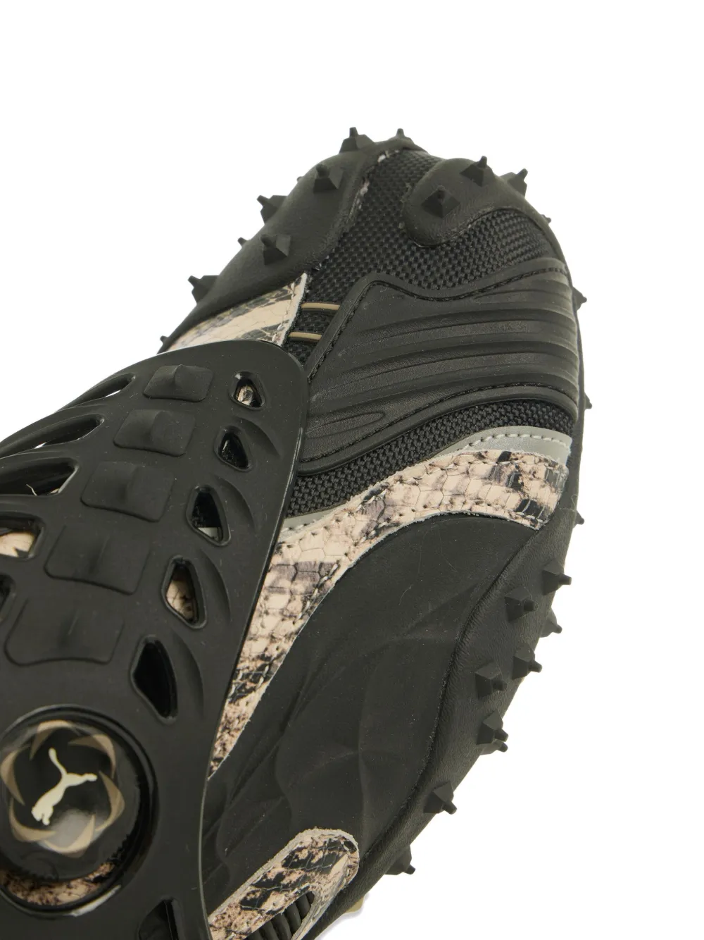 Puma X A$ap Rocky Gabbia Snake Sneakers In Black