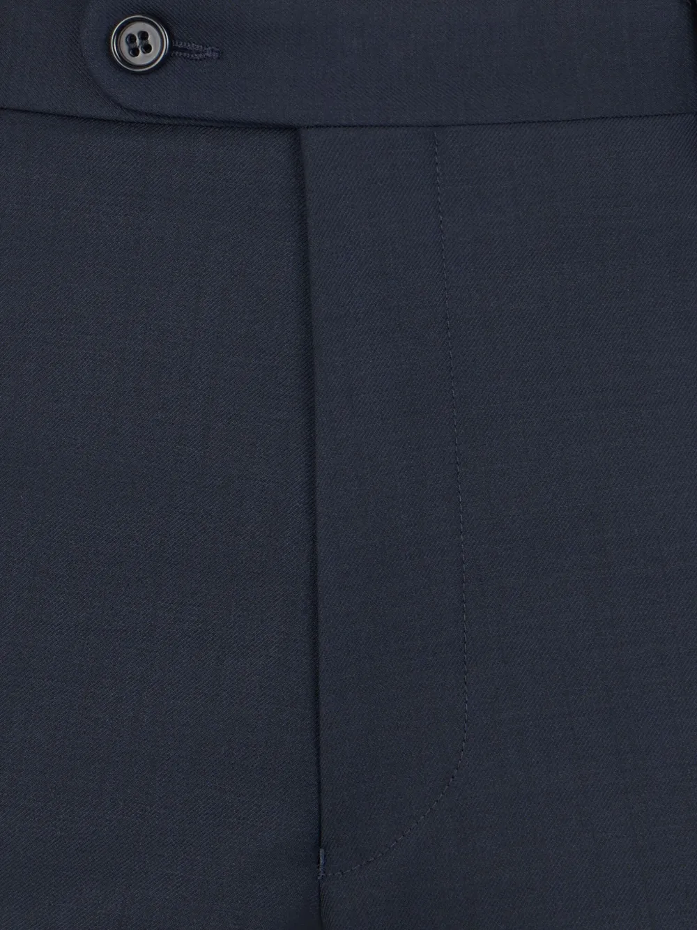 Brooks Brothers button wool trousers - Blauw