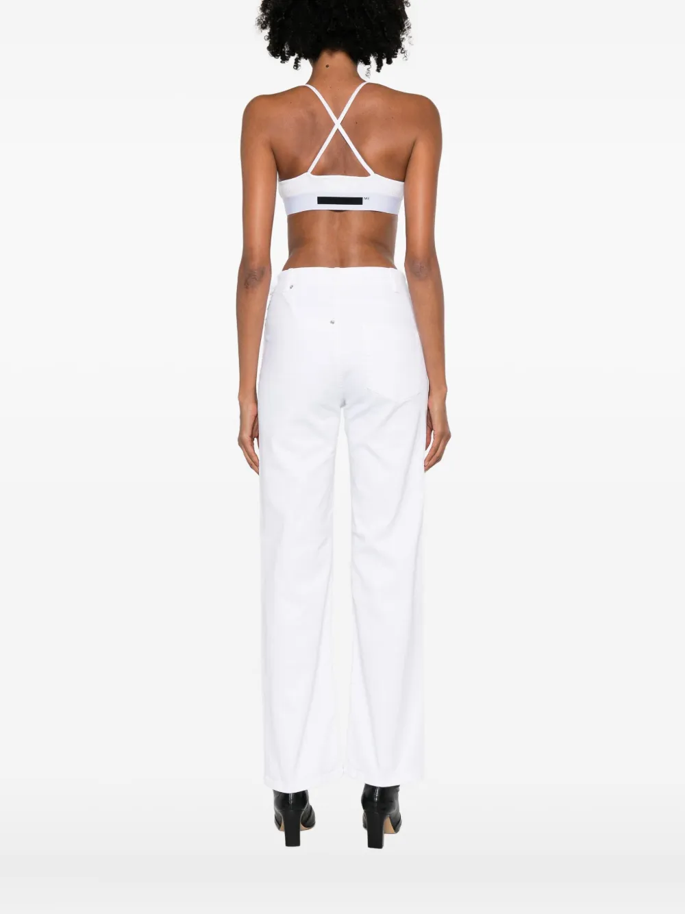 Medeea Logo Bra In White