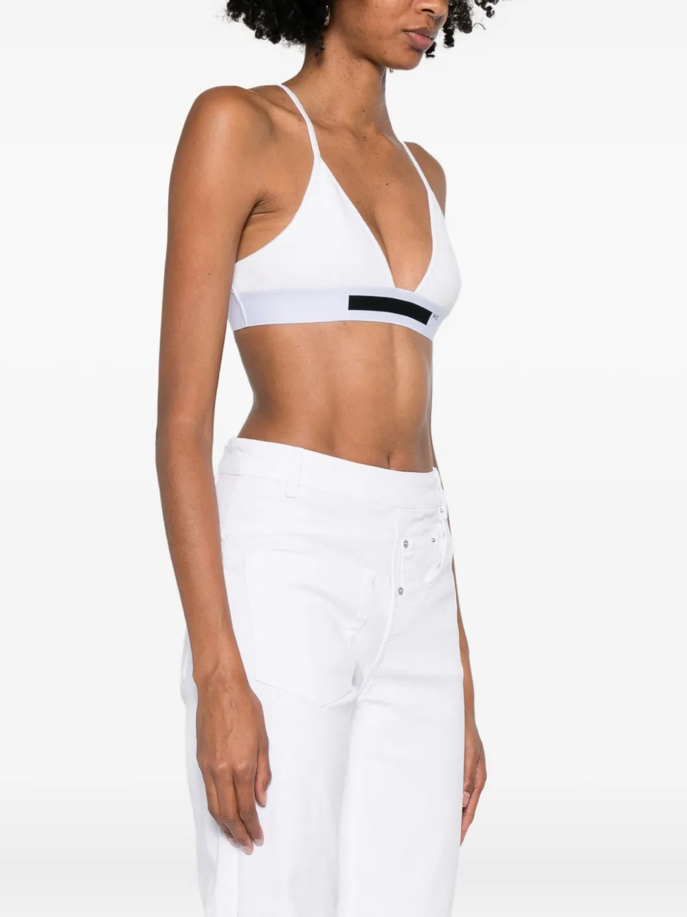 Medeea Logo Bra In White