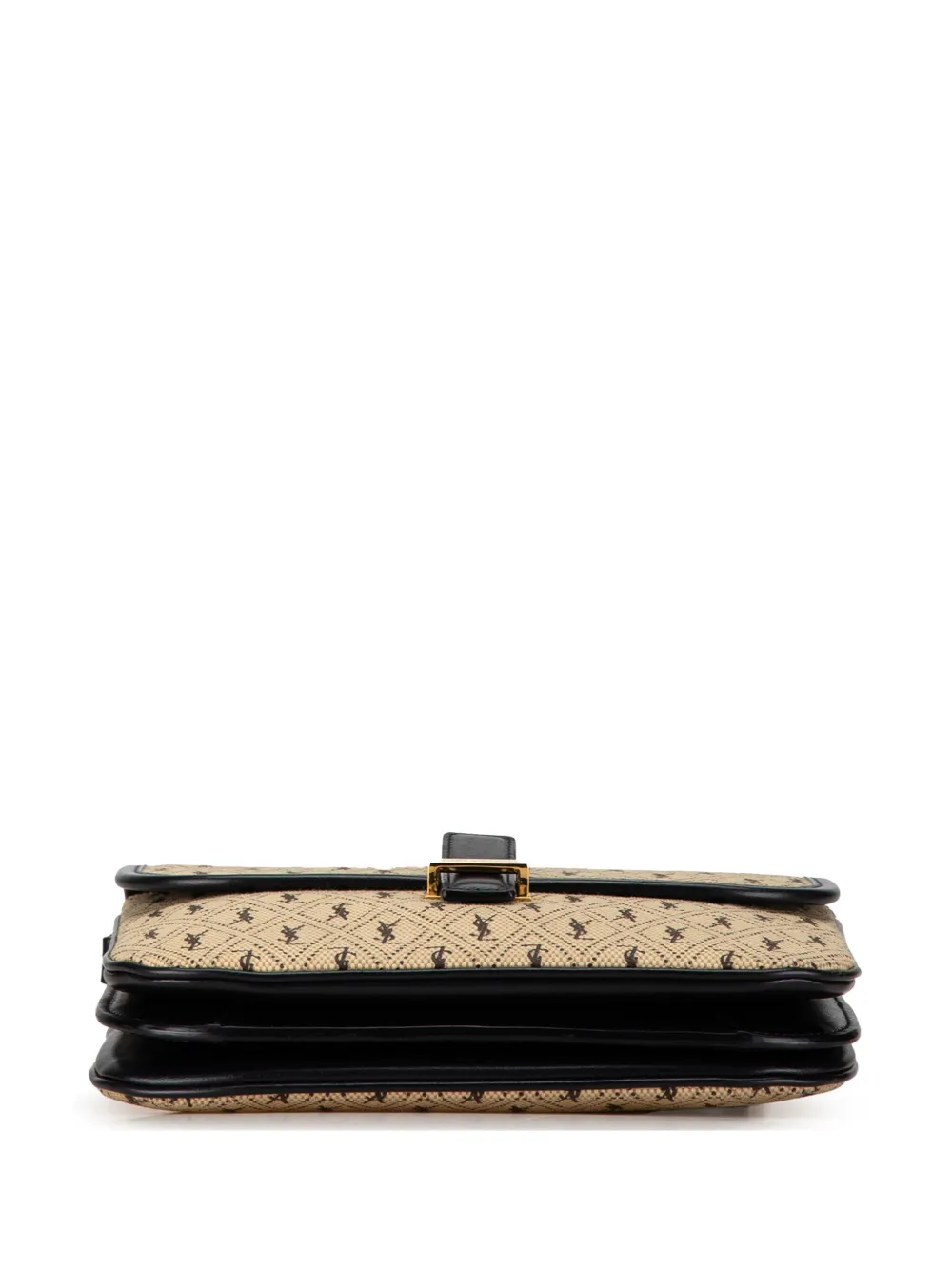 Pre-owned Saint Laurent 20th Century Small Canvas Le Monogramme Crossbody Bag In Brown