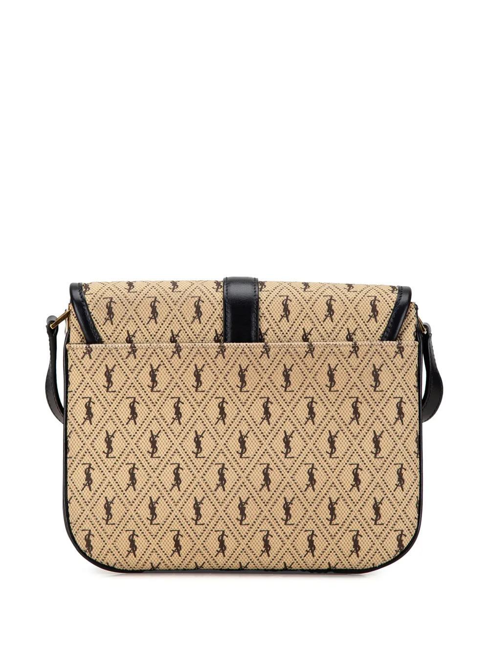 Pre-owned Saint Laurent 20th Century Small Canvas Le Monogramme Crossbody Bag In Brown