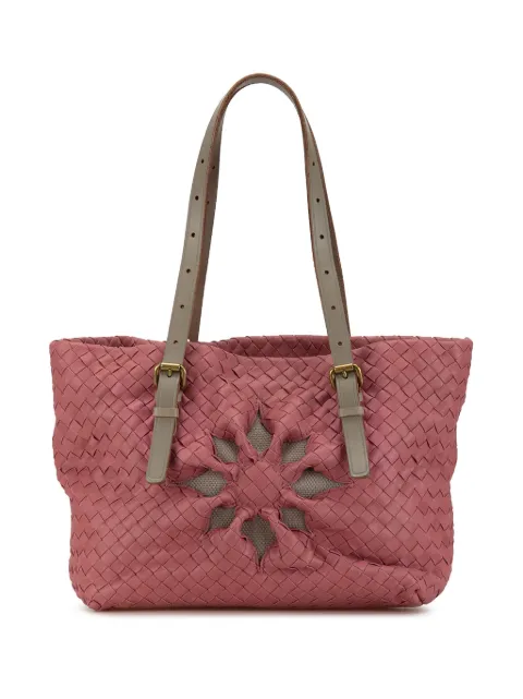 Bottega Veneta Pre-Owned 2000-2010 Intrecciato Marquise Flower tote bag