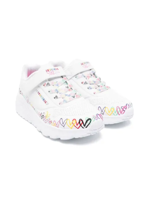 Skechers heart-print sneakers
