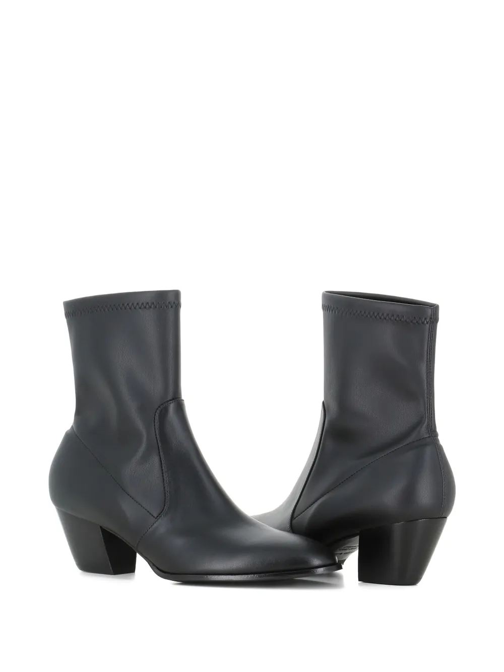 Sergio Levantesi 60mm Block-heel Ankle Boots In Black