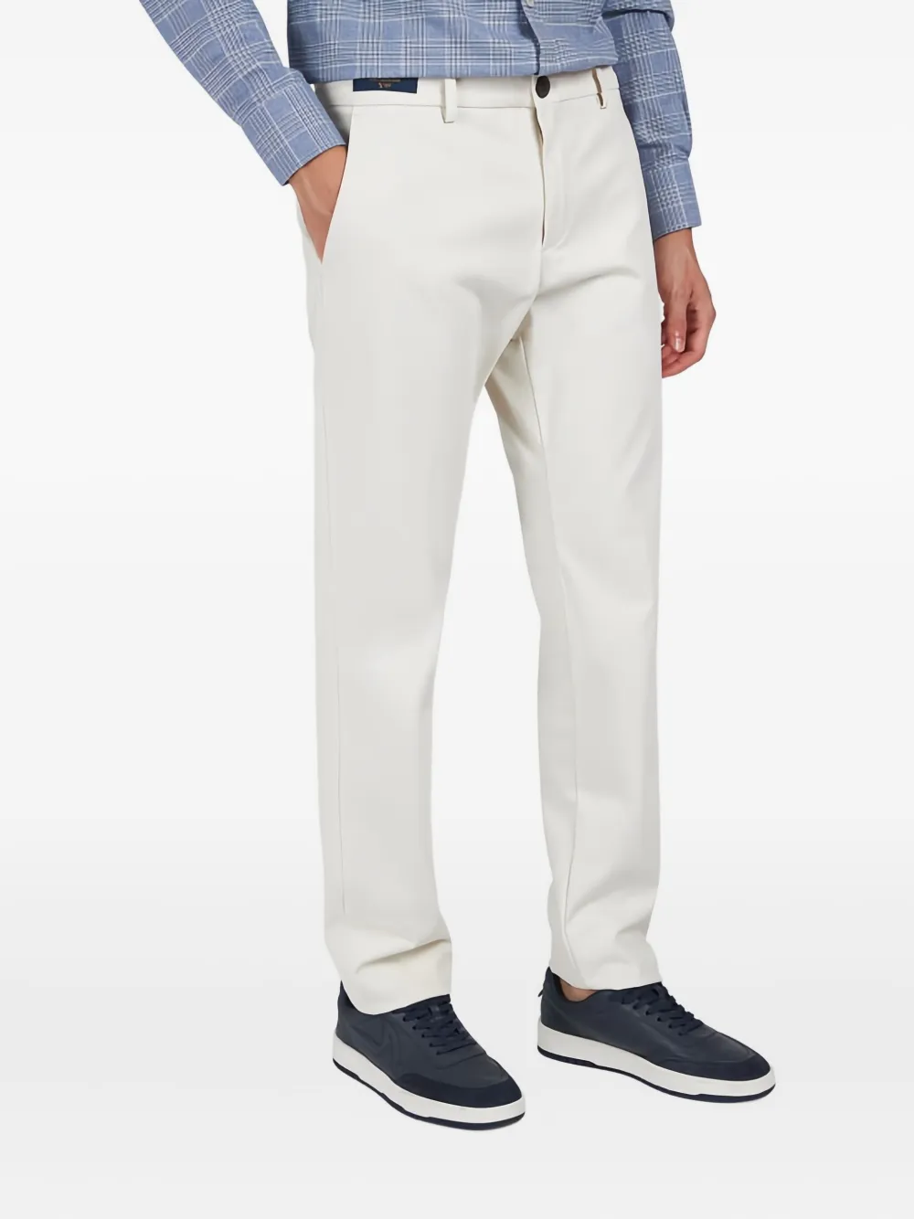 Paul & Shark flat-front chino trousers - Beige