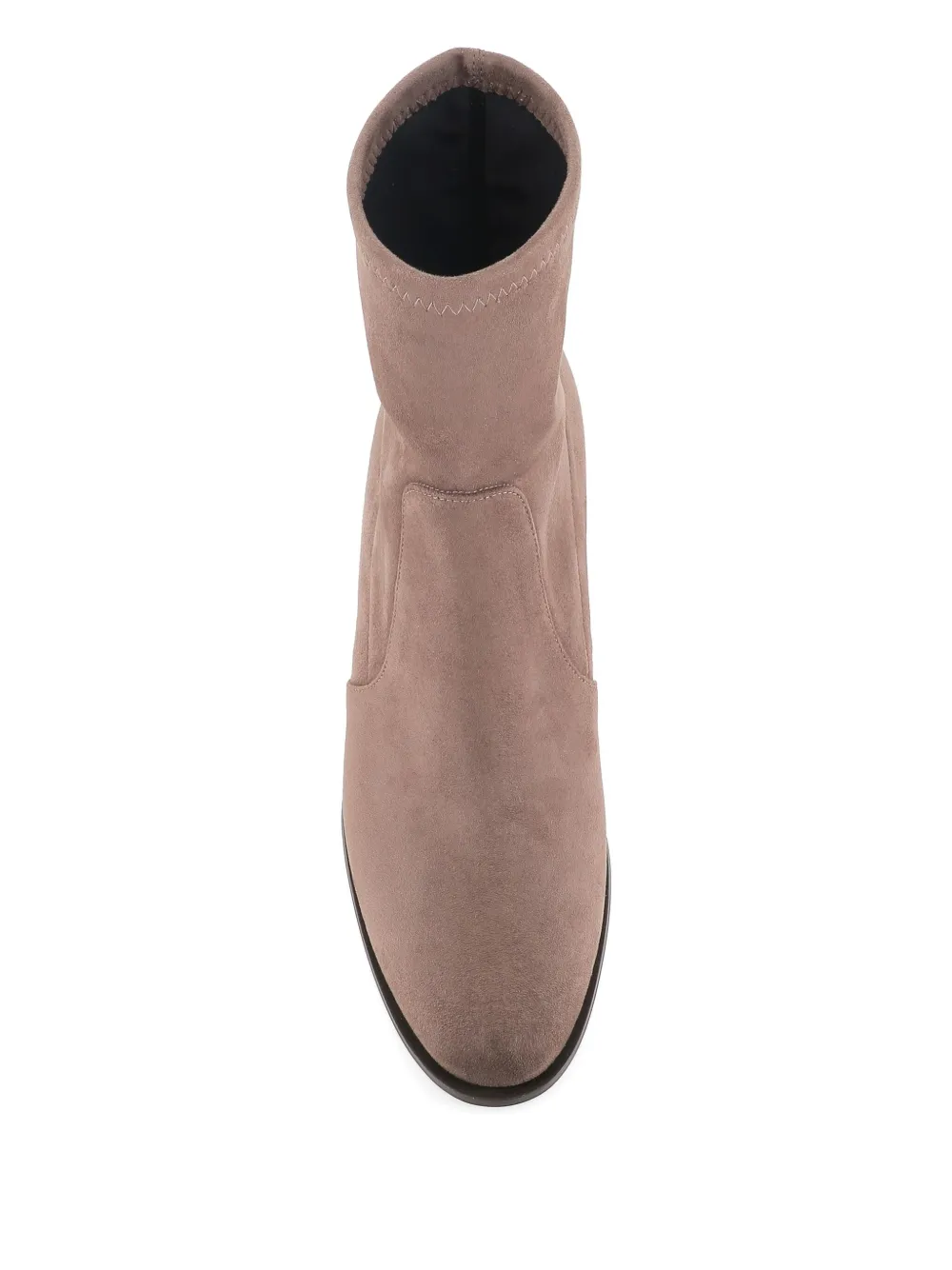 Sergio Levantesi 60mm Pointed-toe Suede Boots In Brown