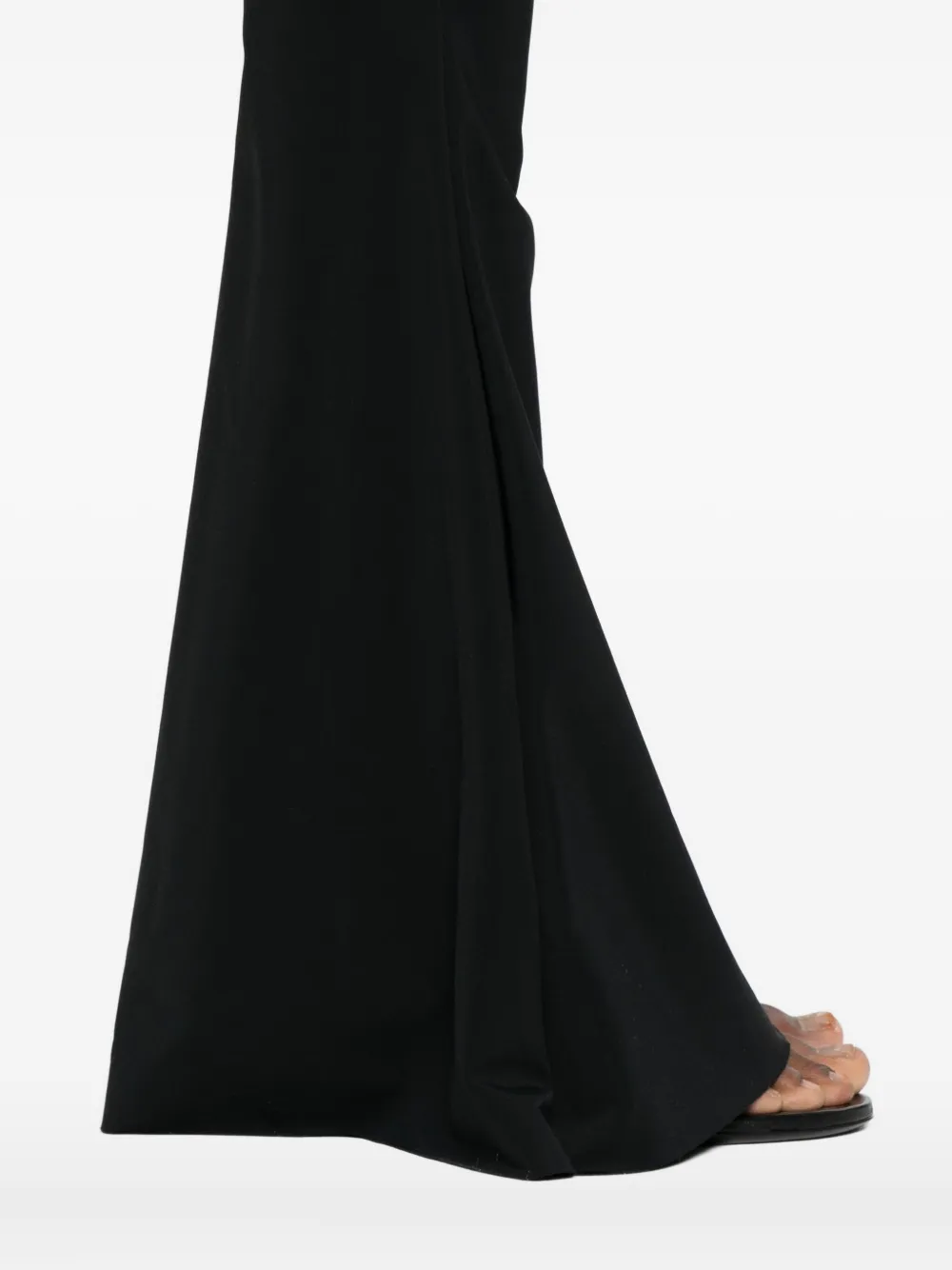 Medeea High-waisted Flared Trousers In Black