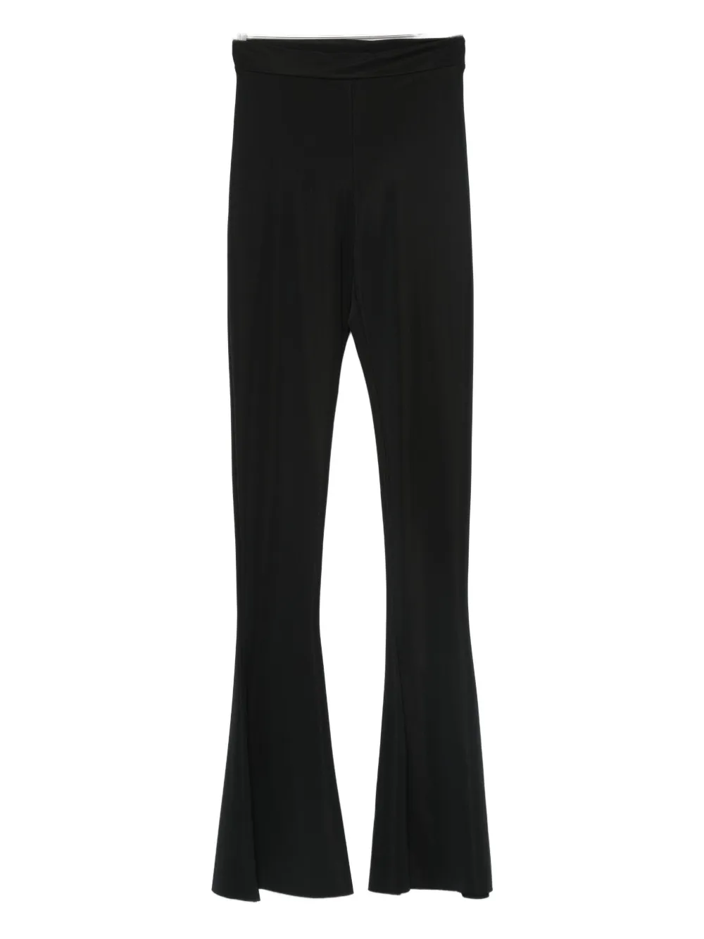 Medeea High-waisted Flared Trousers In Black