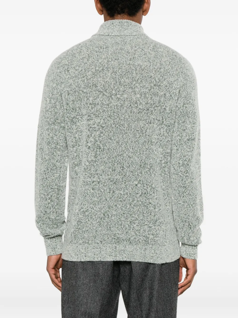Scaglione Dolcevita Roll-neck Sweater In Gray