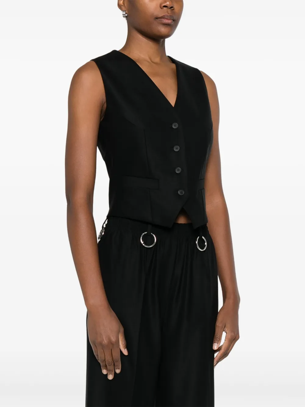 Medeea Wool Vest - Black 