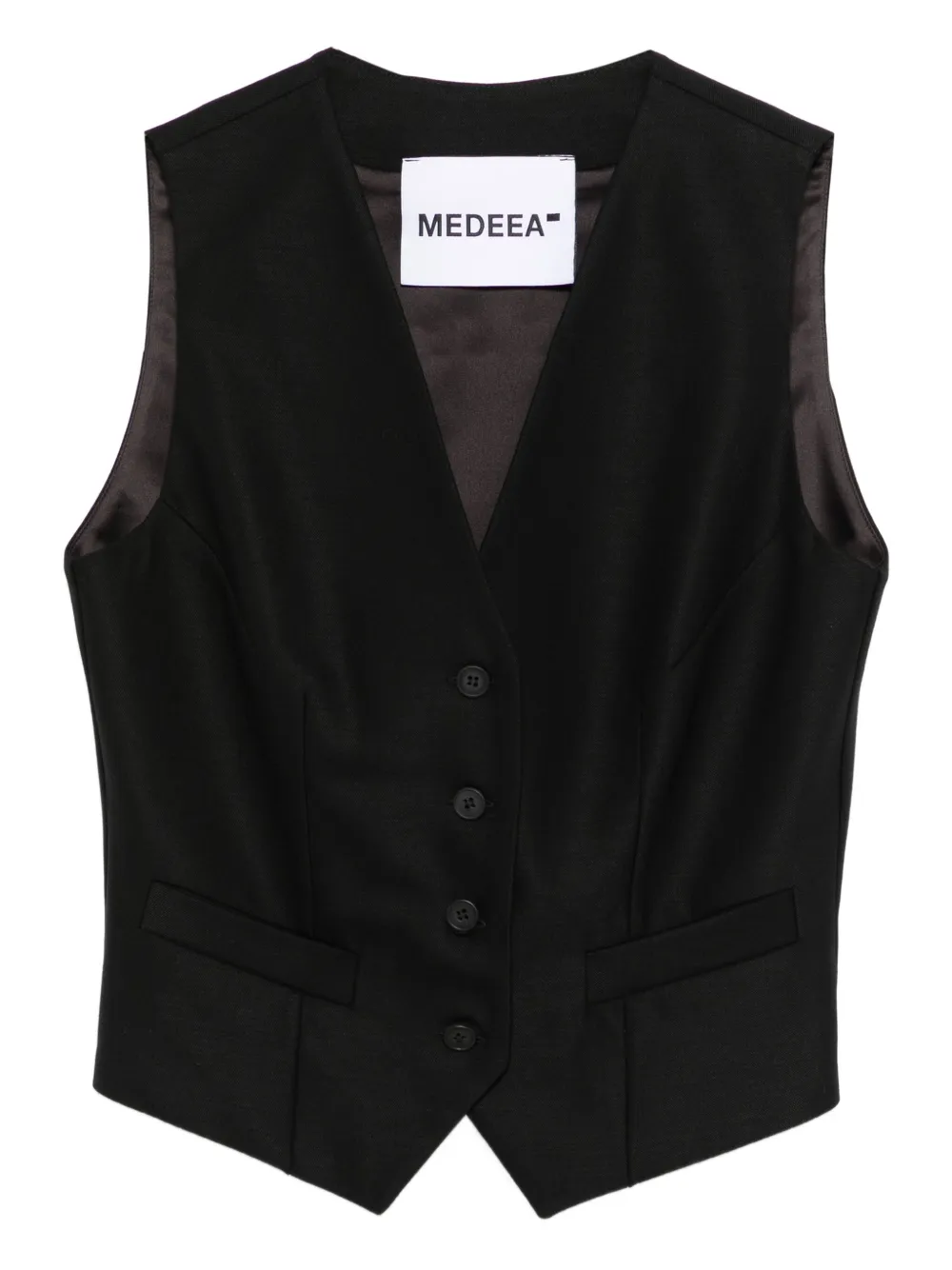 MEDEEA wool vest | Black | Image 1