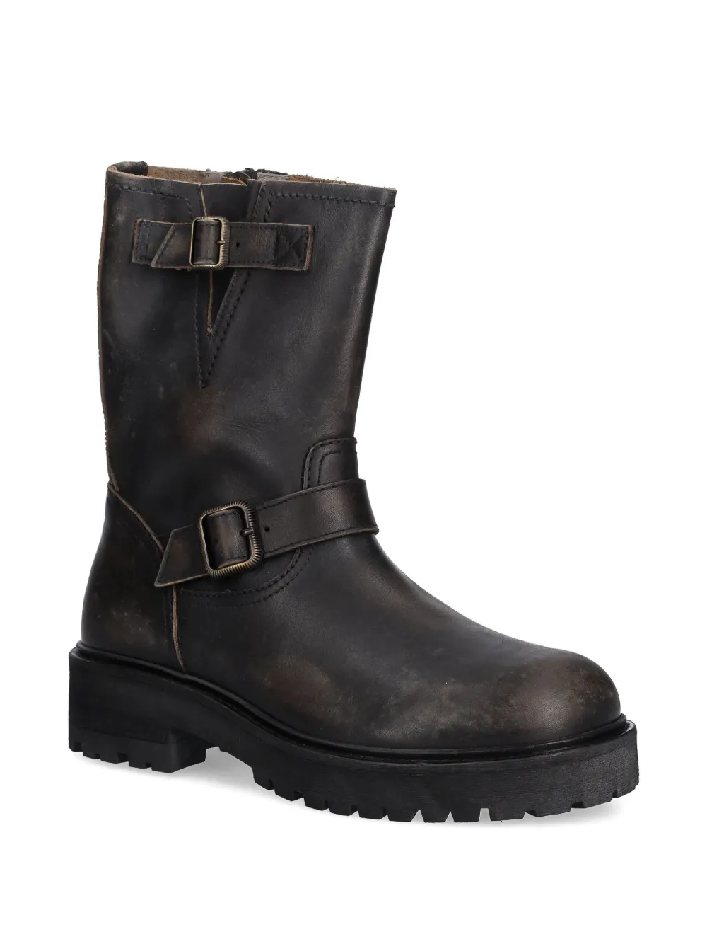 AllSaints Tait buckle-strap boots | Biker Boots | Image 2