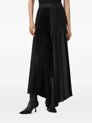 Ann Demeulemeester Eveline シルク マキシスカート | ブラック