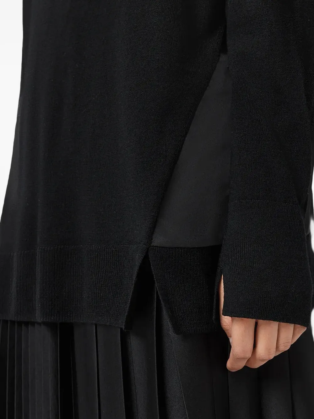 AllSaints Bern trui met V-hals Zwart