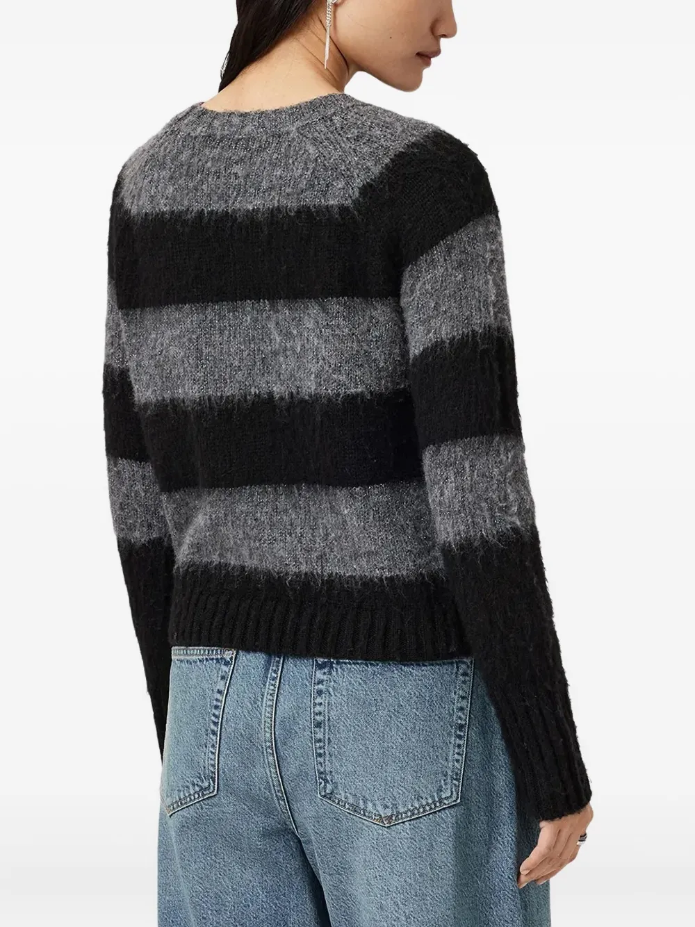  Allsaints Striped Sweater - Black 