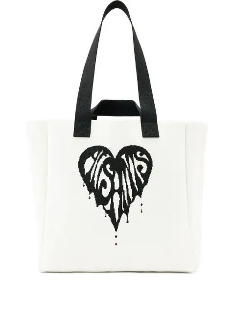 AllSaints Izzy heart tote bag