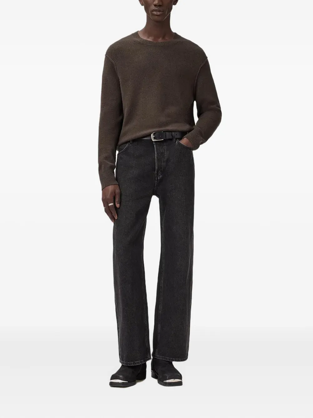 AllSaints Statten crew-neck sweater - Bruin
