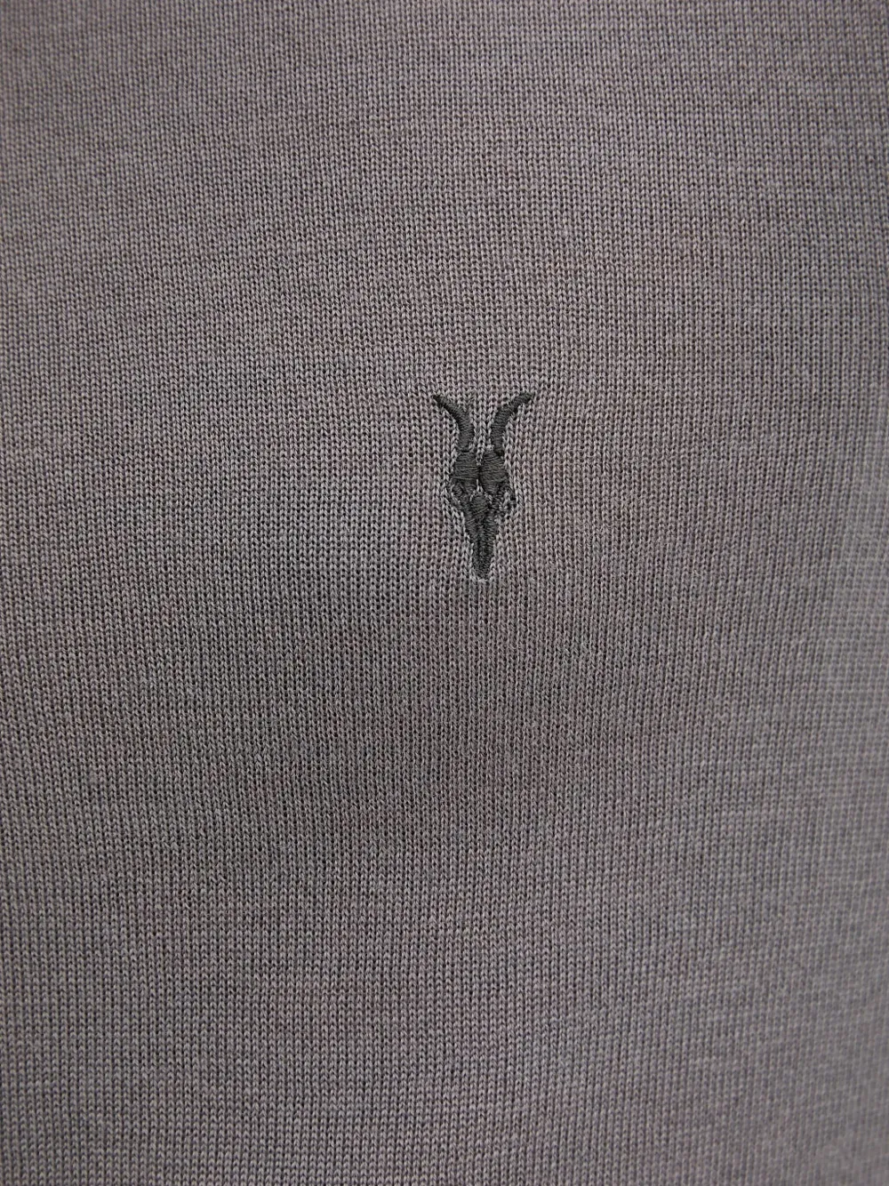 AllSaints Mode pullover met logodetail Grijs