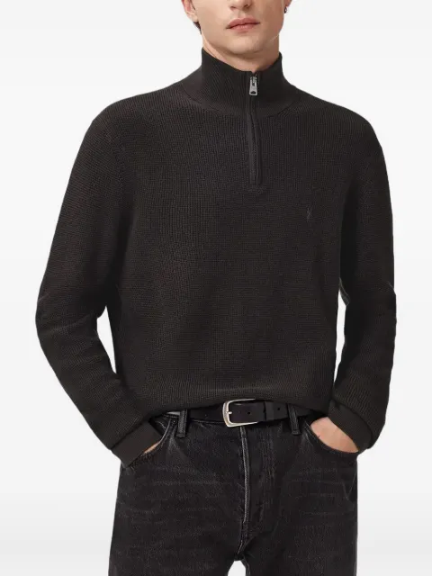 AllSaints Aspen zip-neck sweater