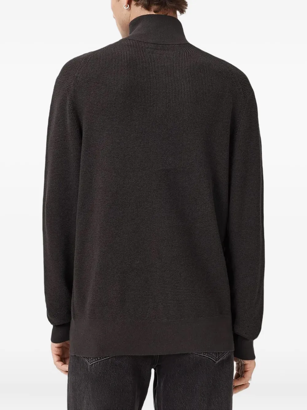 AllSaints Aspen trui met rits Bruin