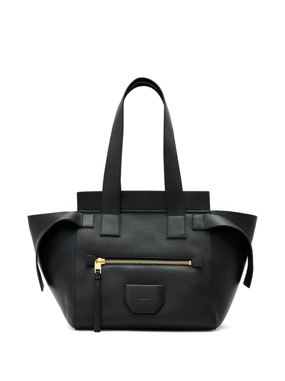 AllSaints Perez leather tote bag - Zwart