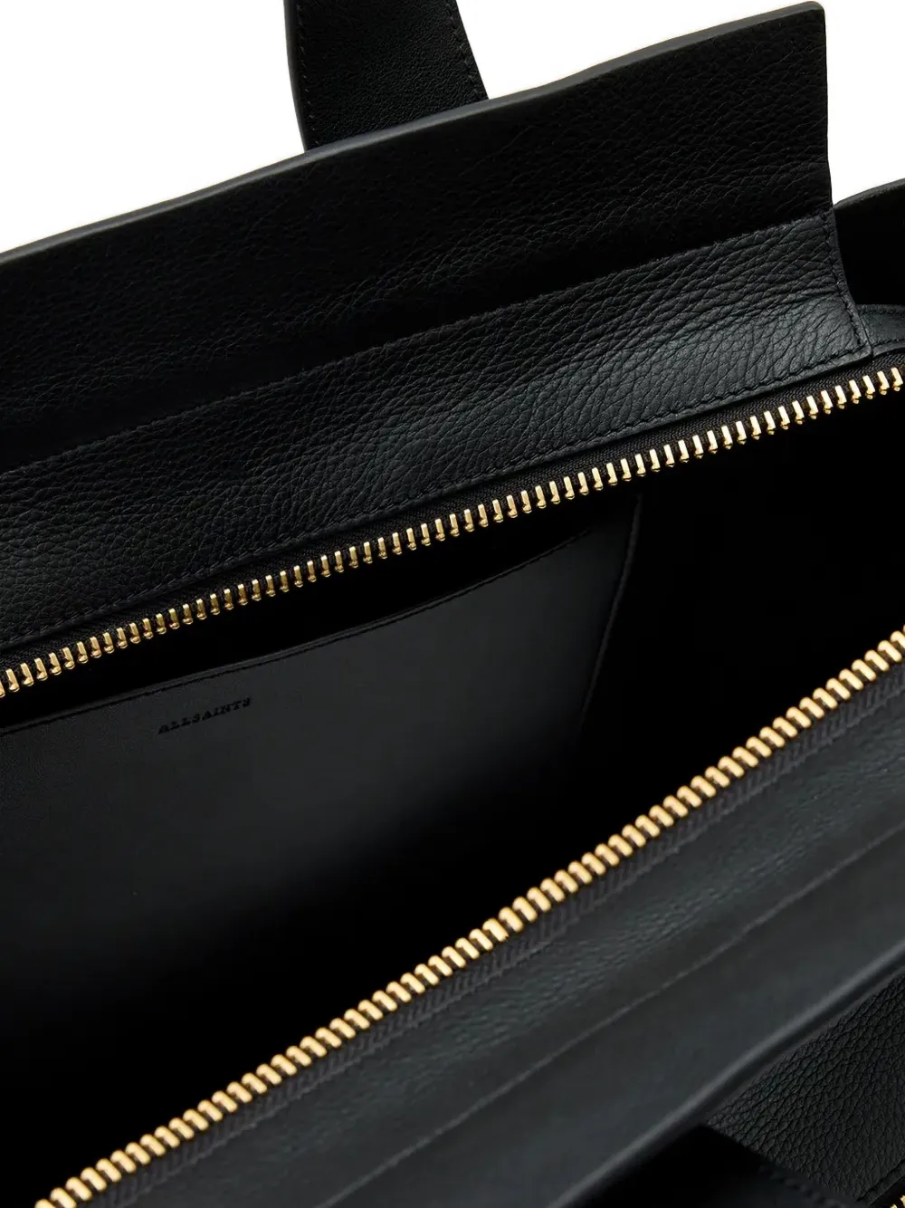 AllSaints Perez leren shopper Zwart