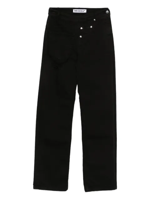MEDEEA ripped-detail reversed jeans