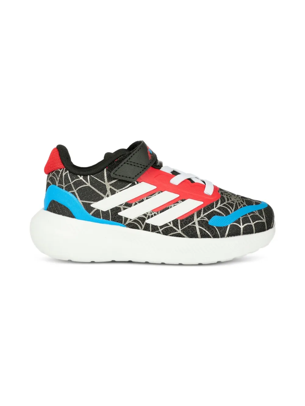  Adidas Kids Spiderweb Strap Sneakers - Black 
