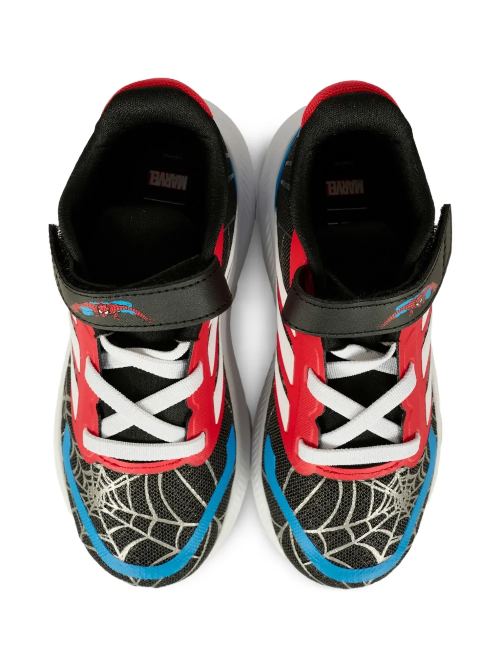  Adidas Kids Spiderweb Strap Sneakers - Black 