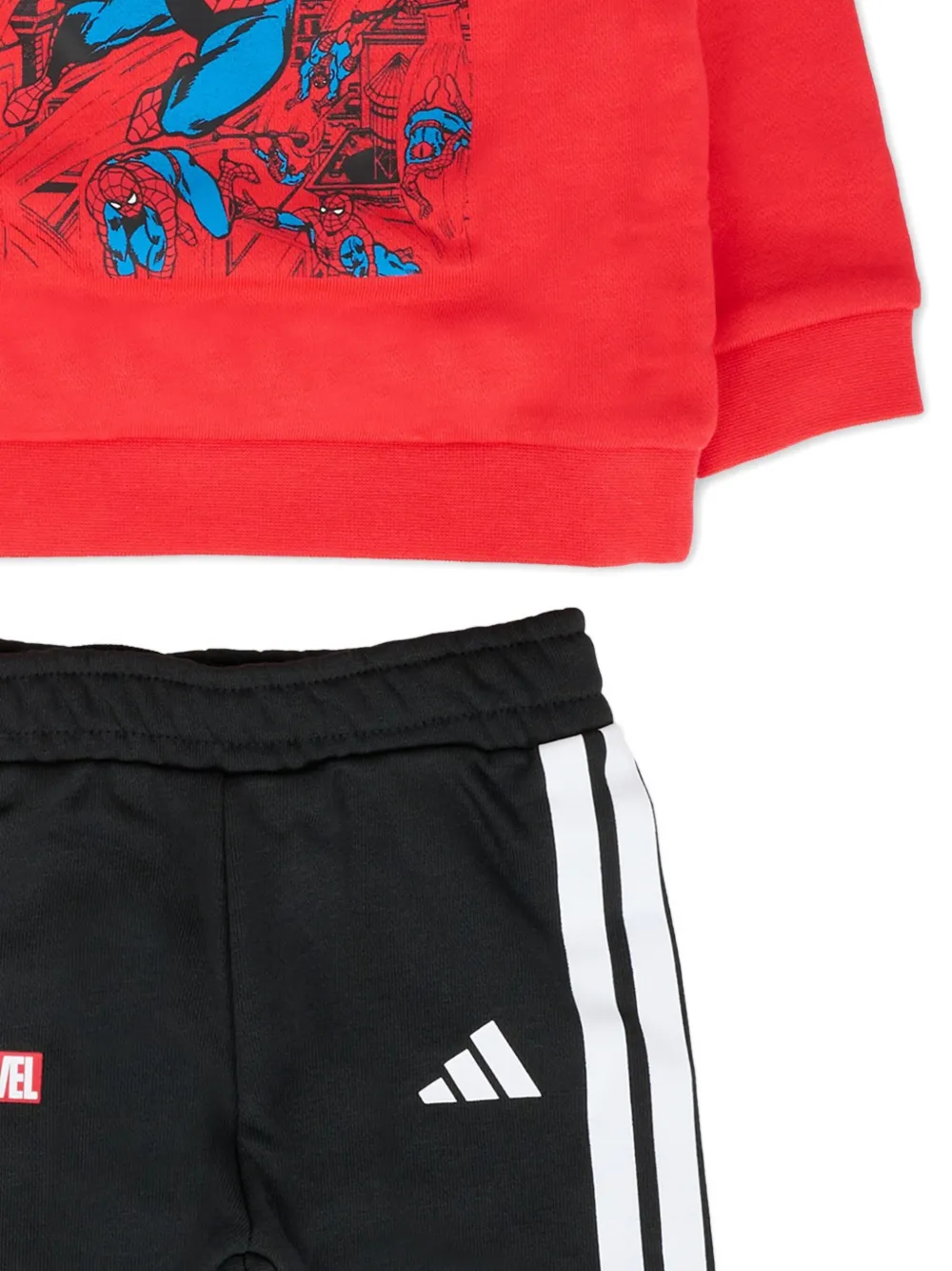 adidas Kids Trainingspak met logopatroon Rood