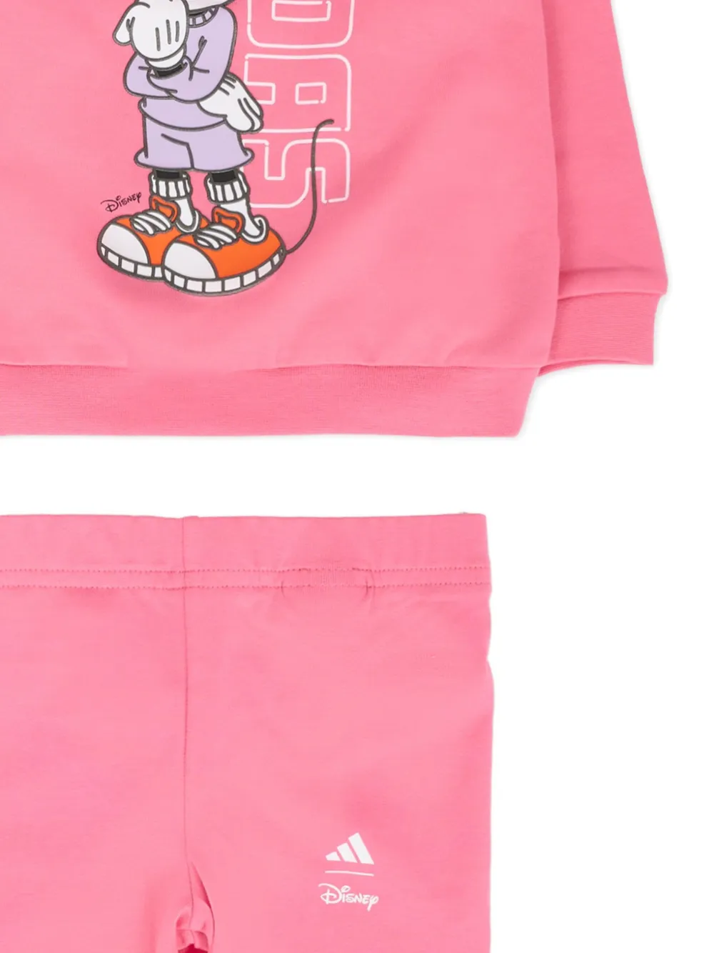 adidas Kids Disney trainingspak met logopatroon Roze
