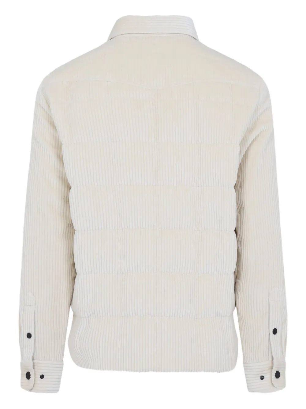 Moncler Grenoble Miscellaneous White Cotton Gelt Shirt Jacket In White