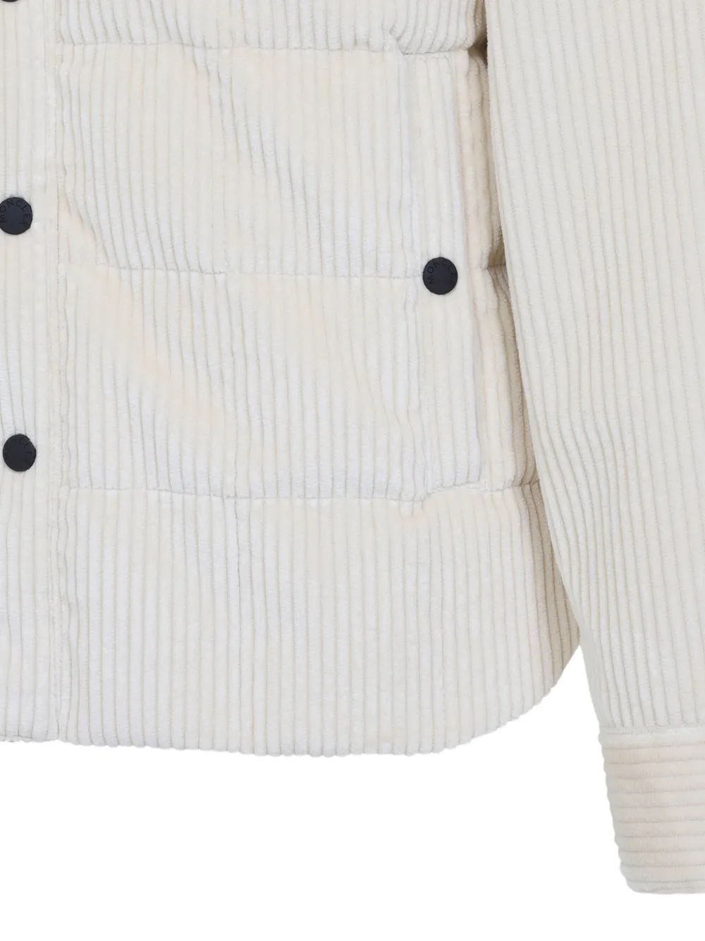 Moncler Grenoble Ribfluwelen jas Wit