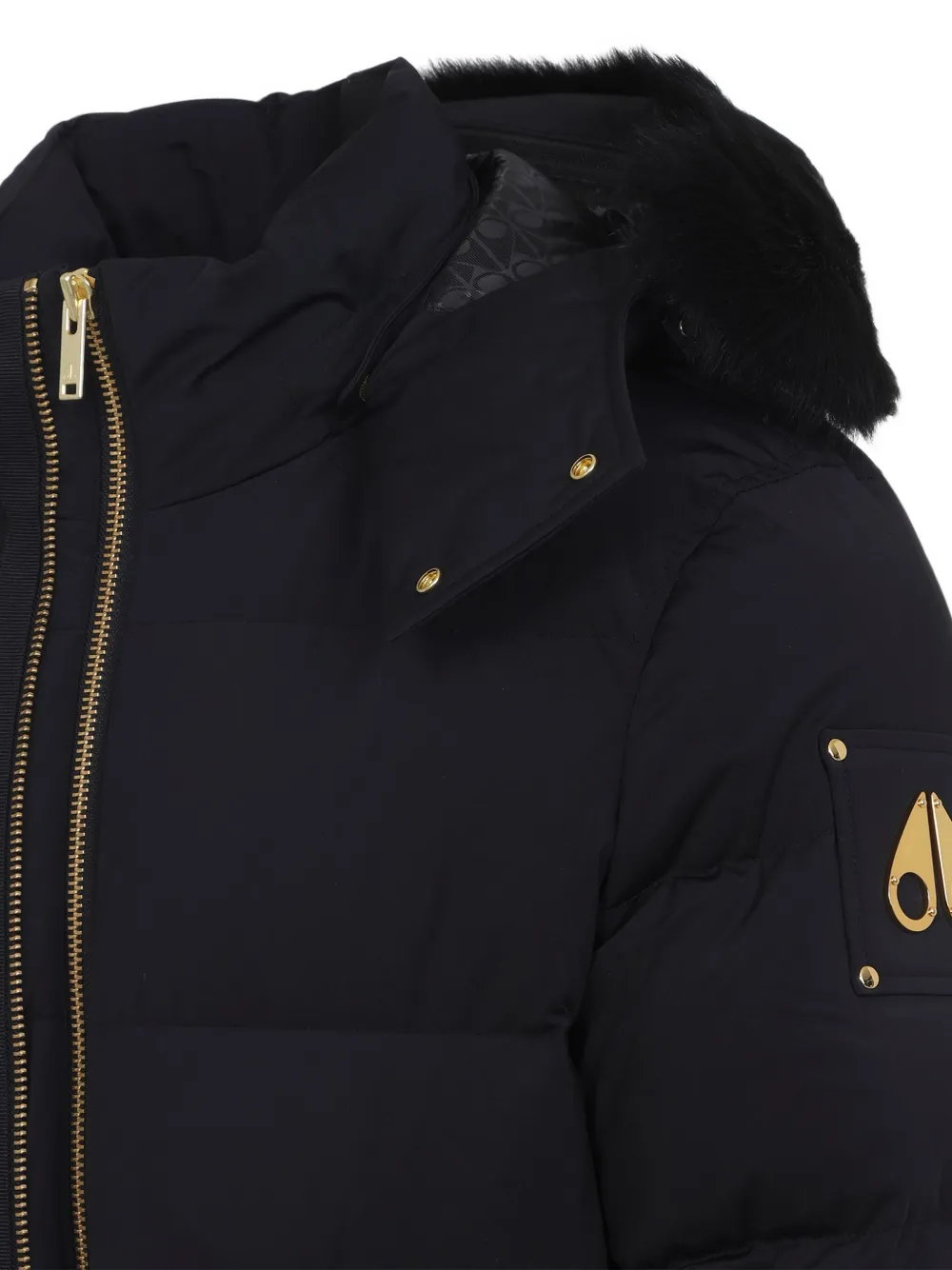 Moose Knuckles Stagg gewatteerde jas Zwart