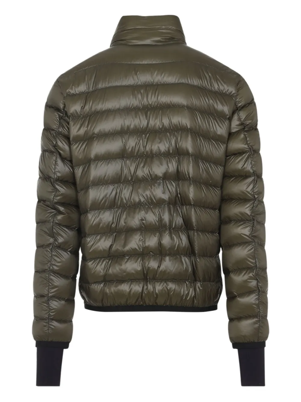 Moncler Hers Padded Jacket Zipped Pockets In Green