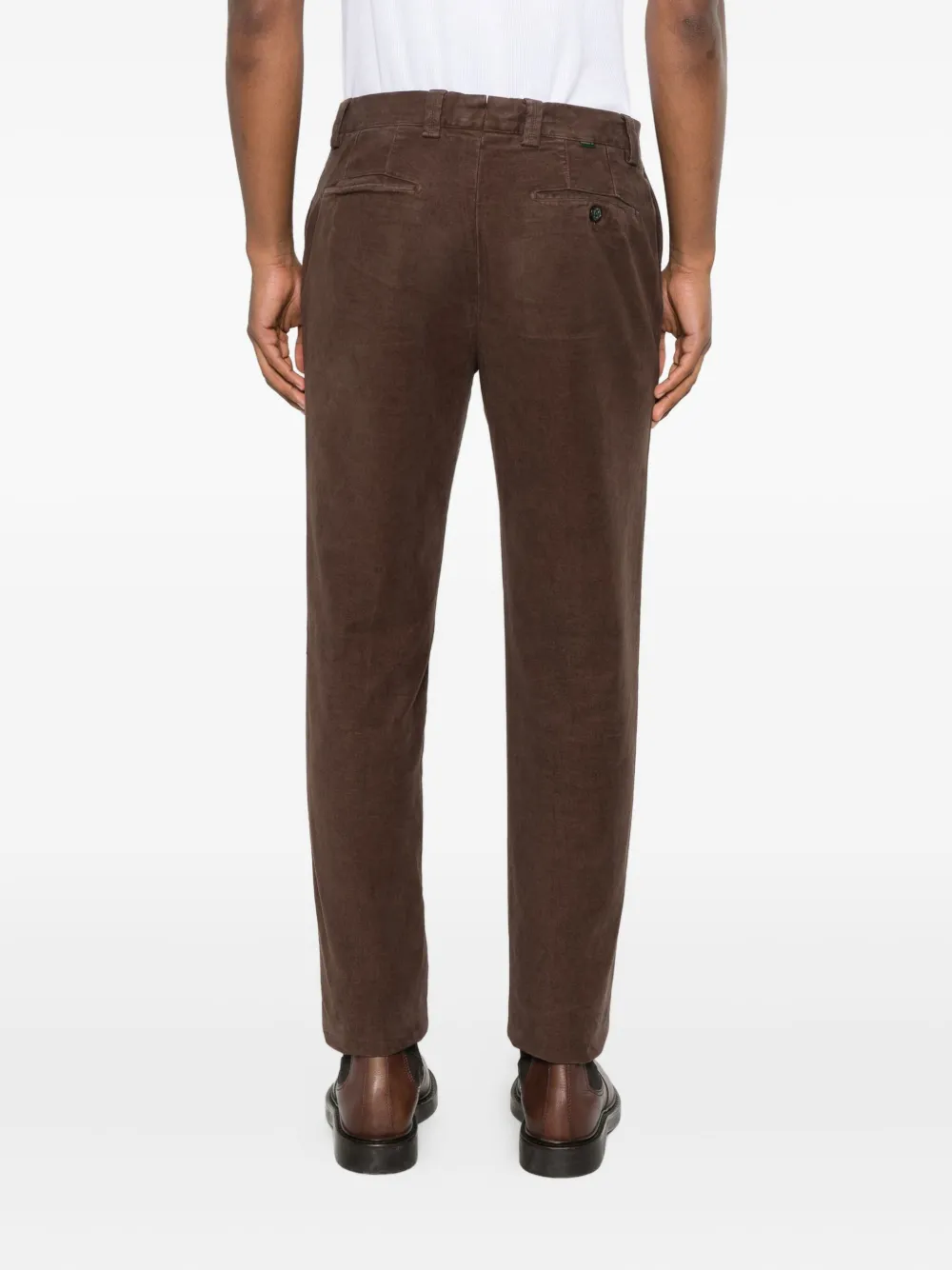 Berwich Retor broek met omgeslagen pijpen Bruin