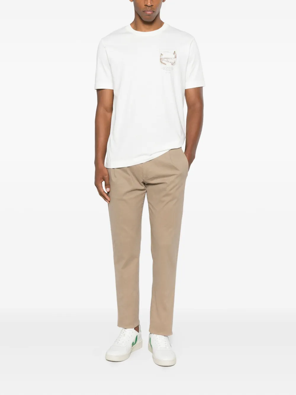 Berwich Retrolong pleated trousers - Bruin