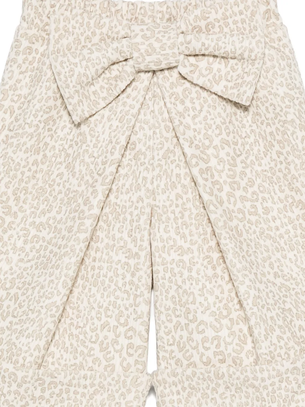 Miss Grant Kids Broek met dierenprint Beige