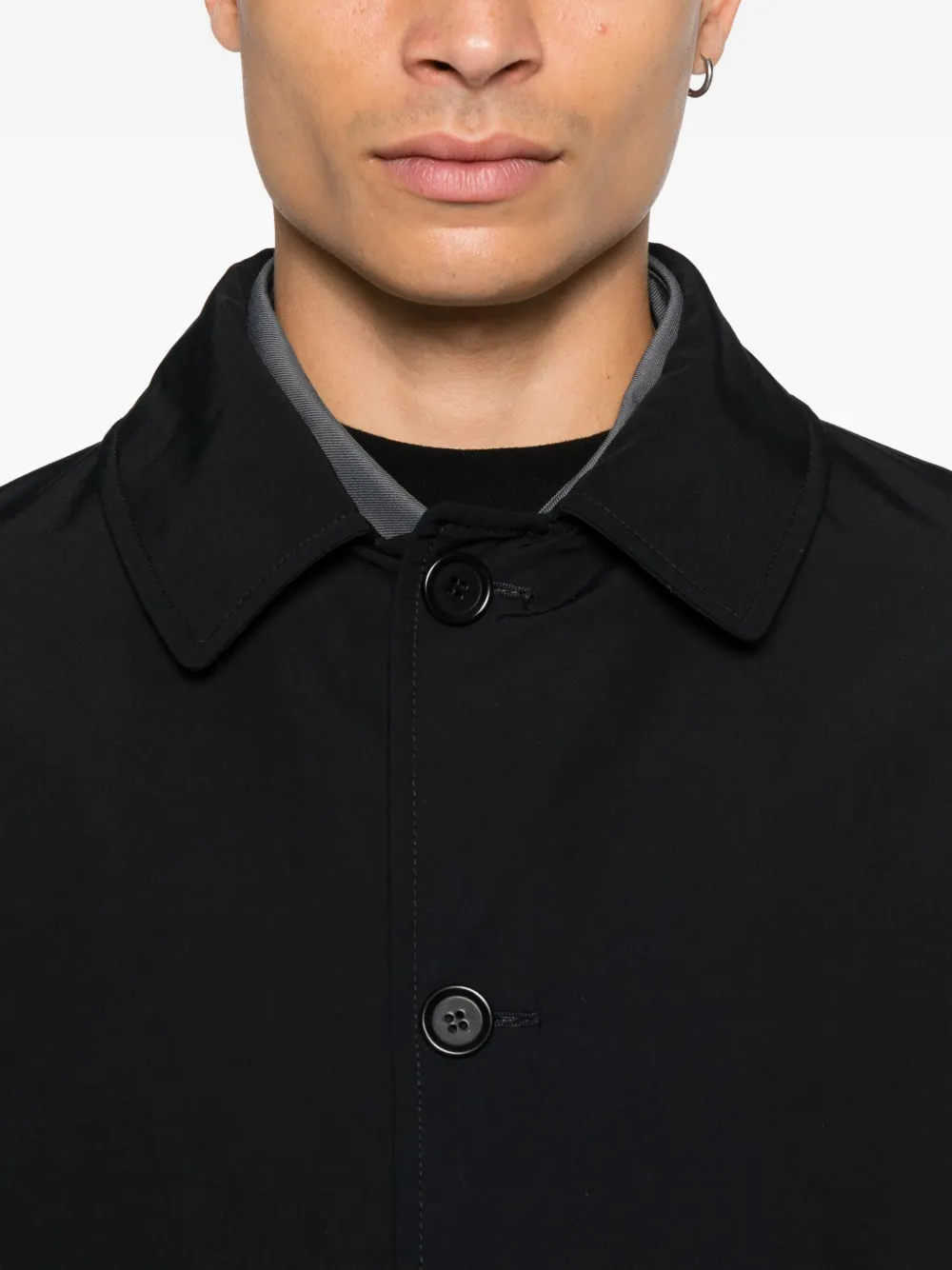 Aspesi Vodka Water-resistant Coat In Black