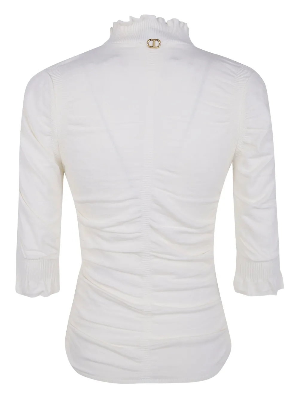 Twinset Ruffled Top In White