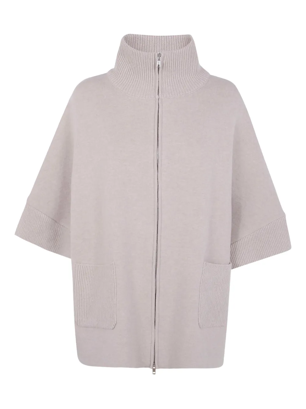 Anne Claire Pocket Zip Jacket In Brown
