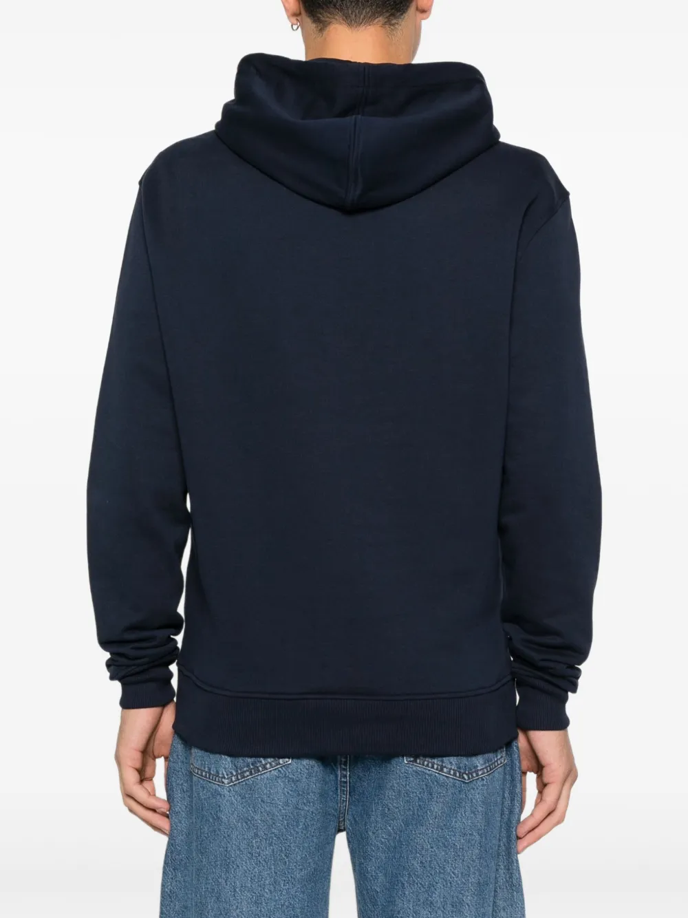 Ami Alexandre Mattiussi Drawstring Hooded Sweatshirt In Blue