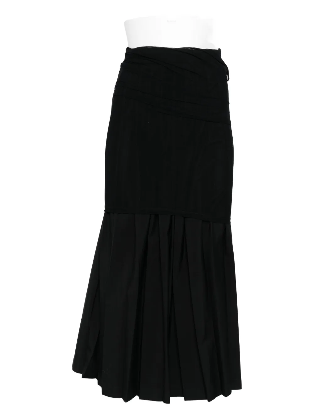 ASPESI asymmetric maxi skirt | Black | Image 1