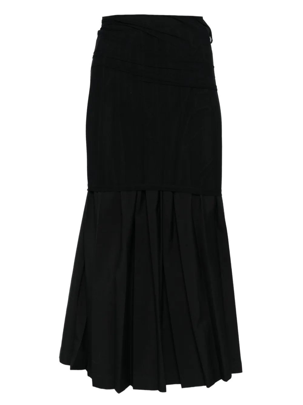 ASPESI asymmetric maxi skirt | Black | Image 1
