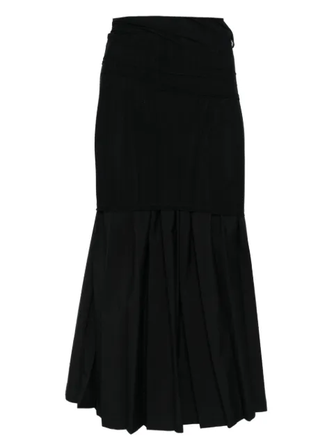 ASPESI asymmetric maxi skirt