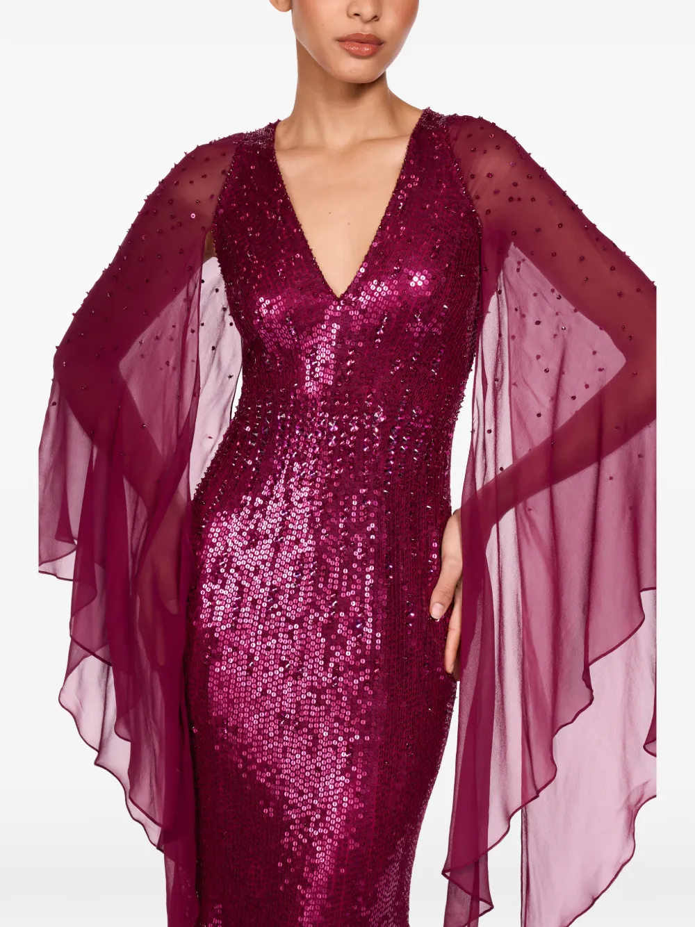 Sequin Embellished Lyrical Dress