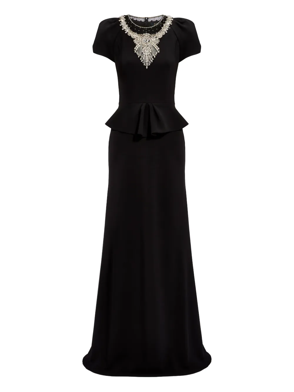 Jenny Packham Nocturne Maxi Dress In Black